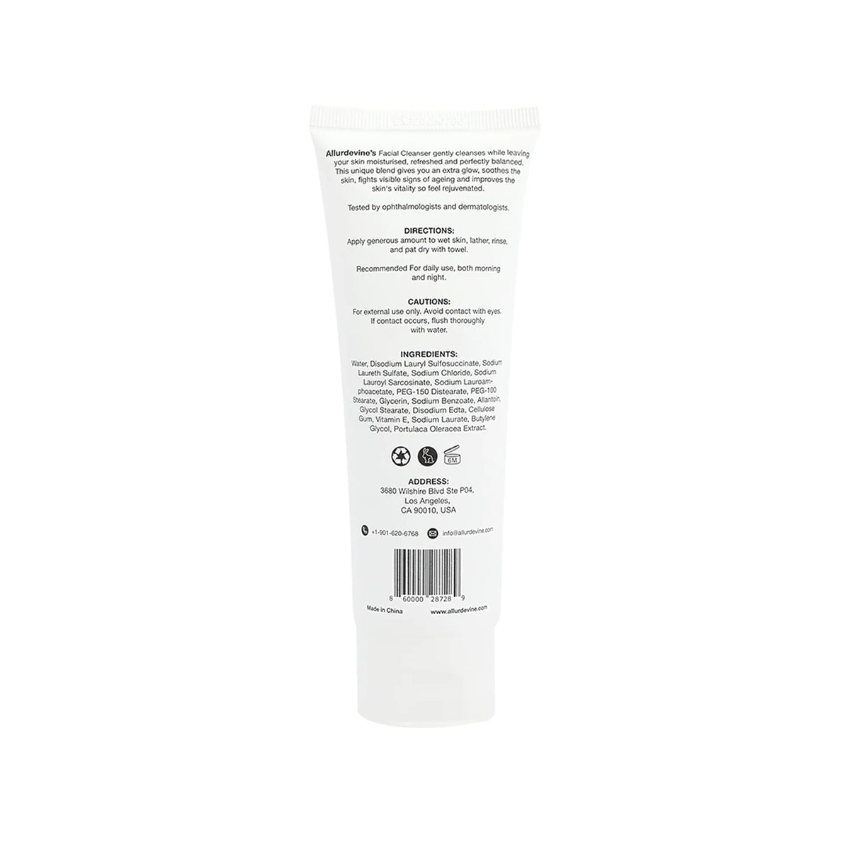 Allurdevine Facial Cleanser For Sensitive Skin 100ml