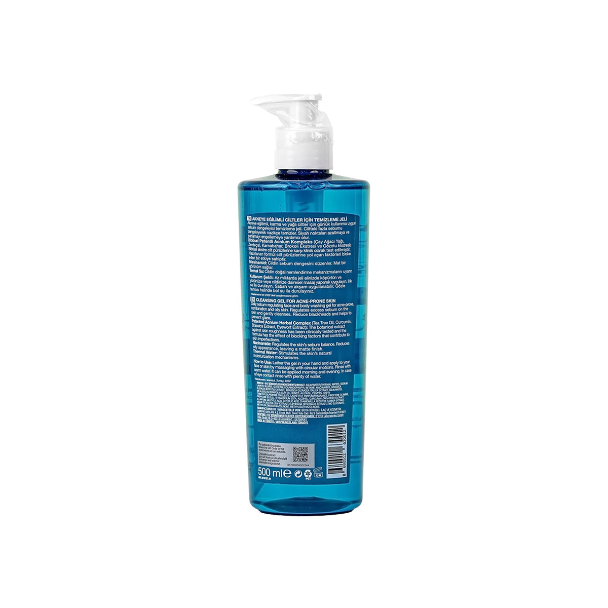 BIOXCIN Acnium Cleansing Gel For Oily Combination Skin 500ml