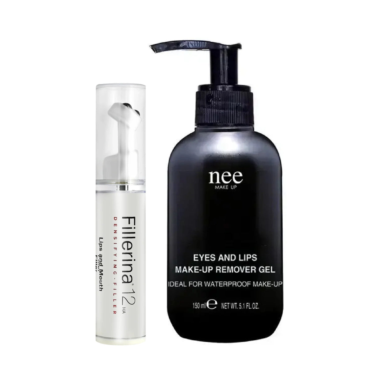 Fillerina Densifying Filler Gel & Nee Eye & Lip Makeup Remover Gel Pack