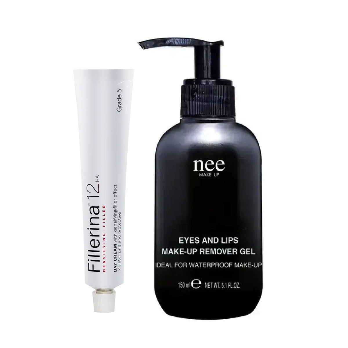 Fillerina 12 Densifying Day Cream Grade 5 + Nee Eye & Lip Makeup Remover Pack