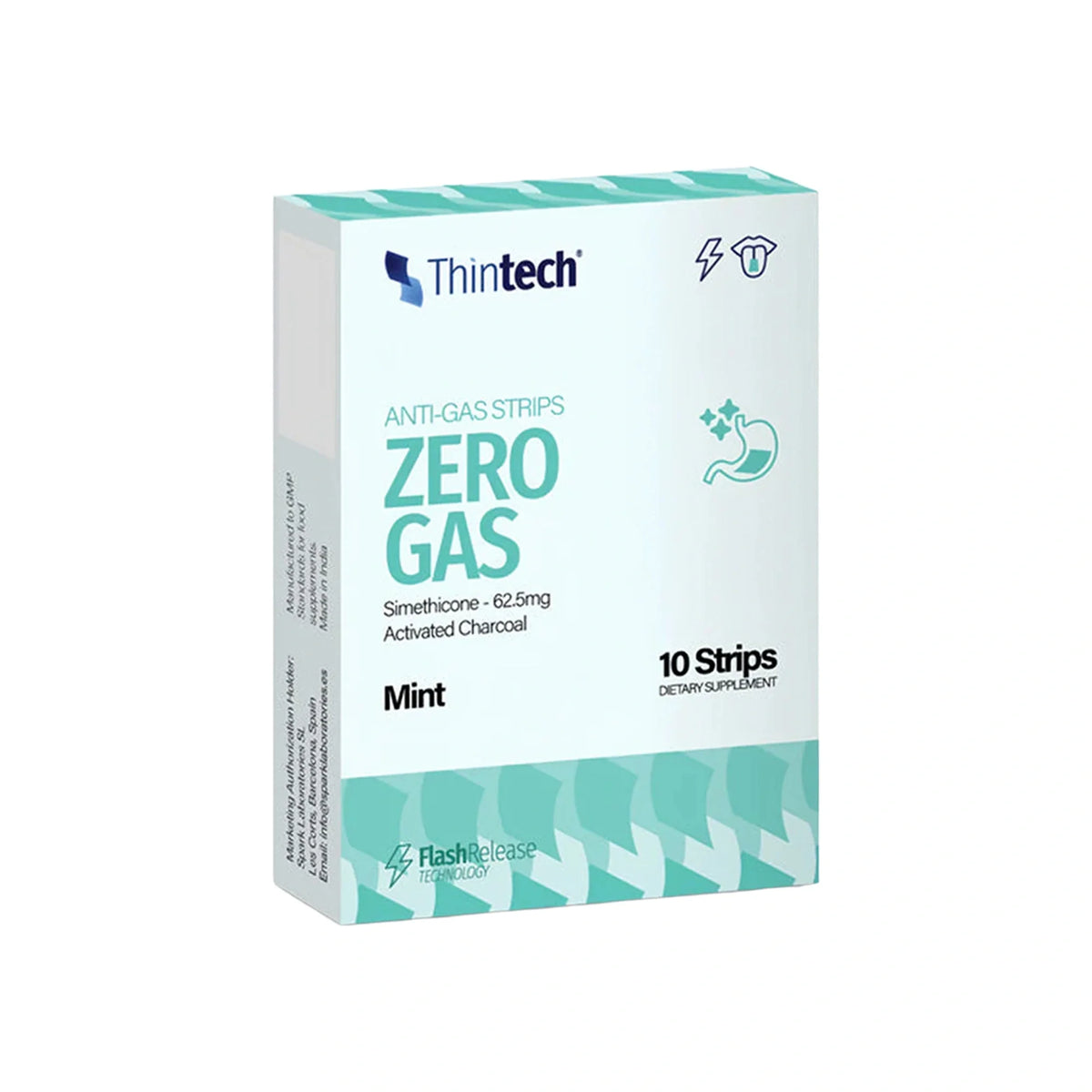 Thintech Zero Gas 10 Oral Strips