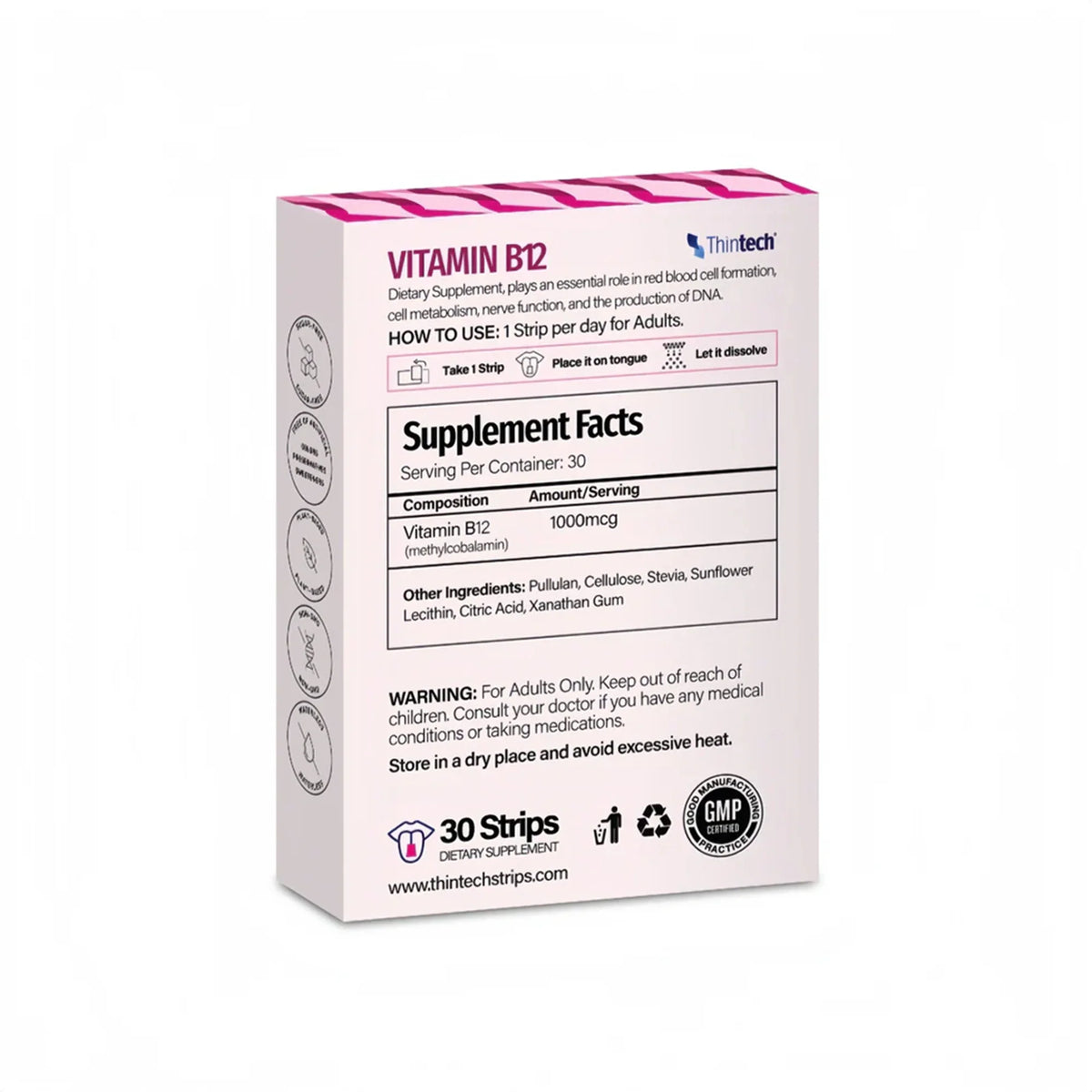 Thintech b12 30 Oral Strips
