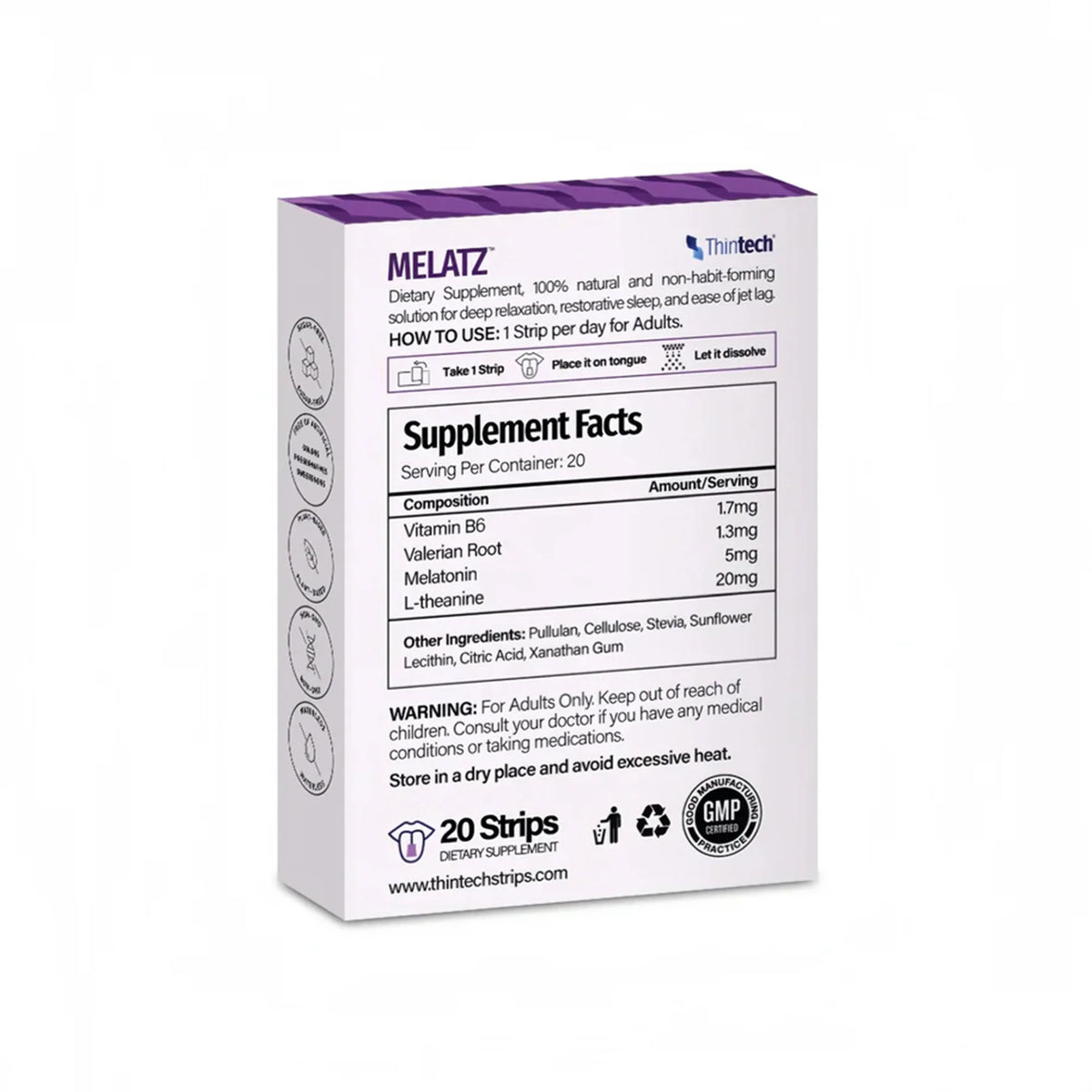 Thintech Melatz 10 Oral Strips