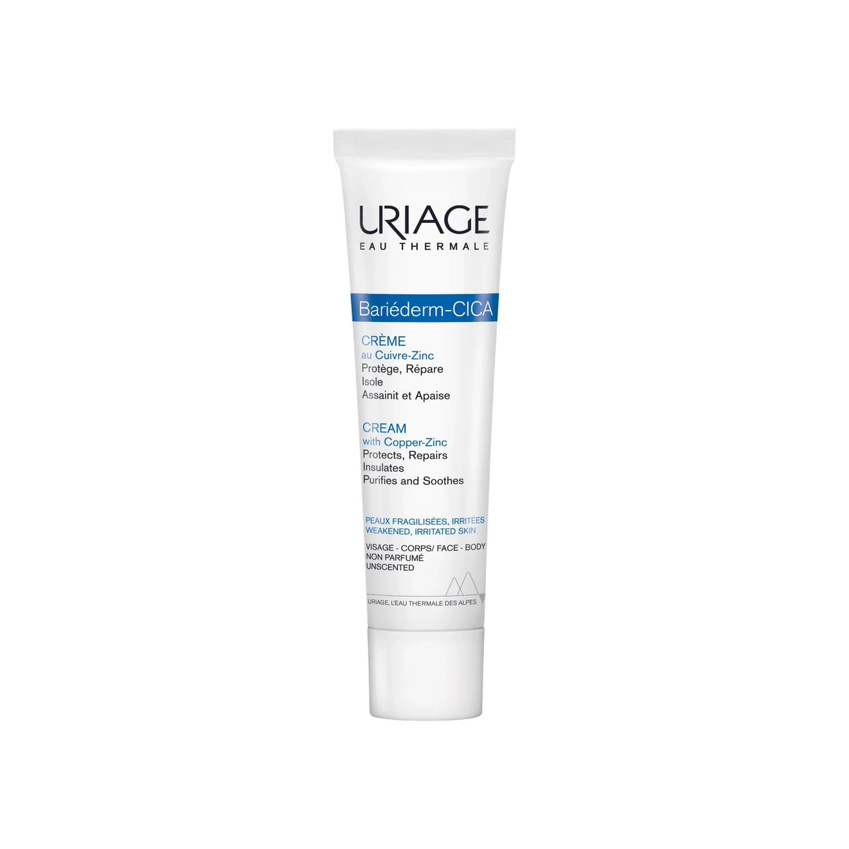 Uriage Bariederm Cica Cream With Cu & Zn 100 ml For Irritated Skin