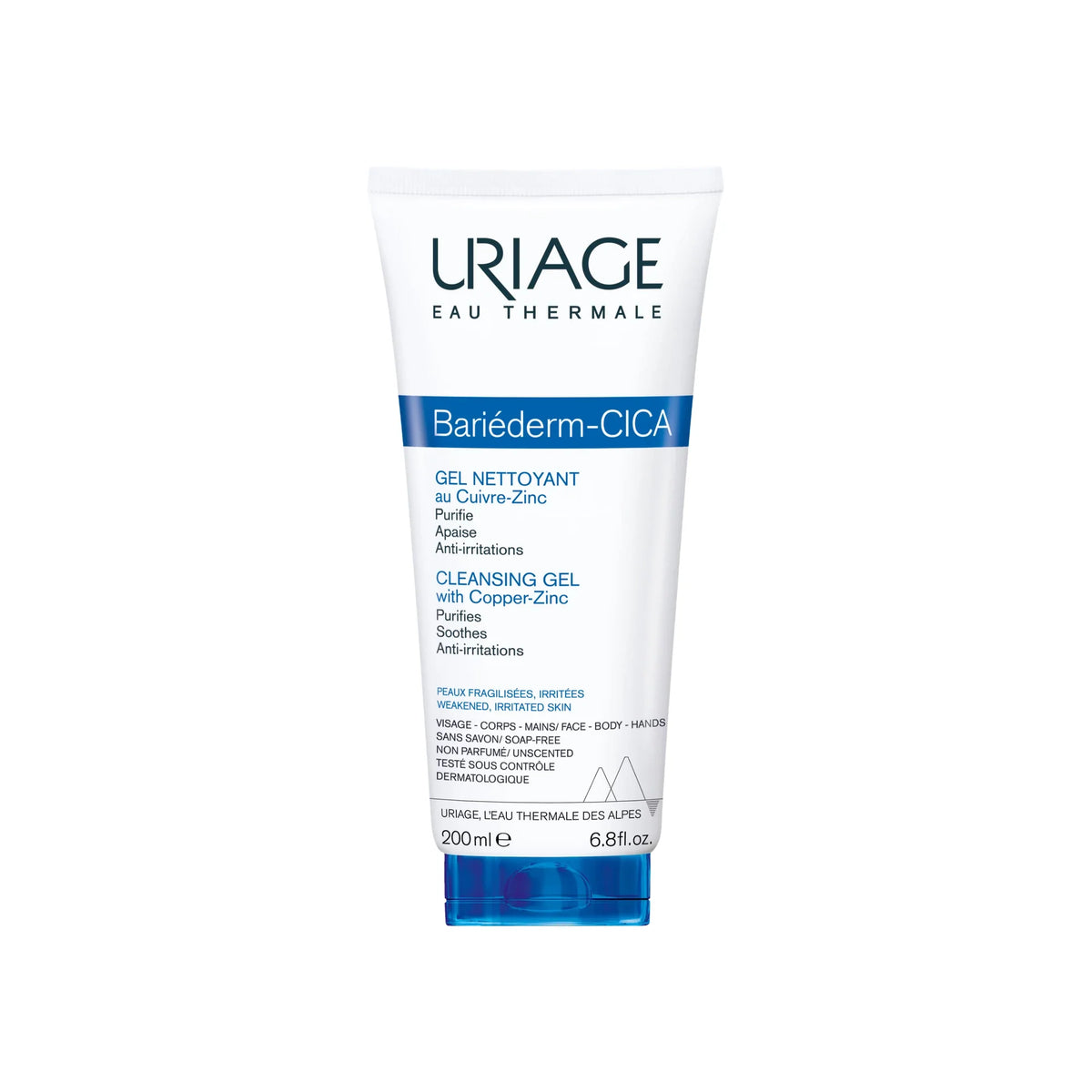 Uriage Bariederm Cica Cleansing Gel With Cu-Zn 200 ml