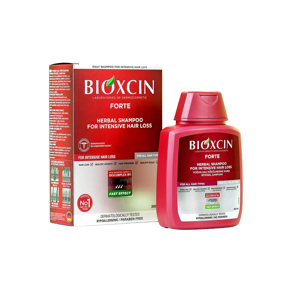 Bioxcin Forte Shampoo Against Hair Loss 300 ml