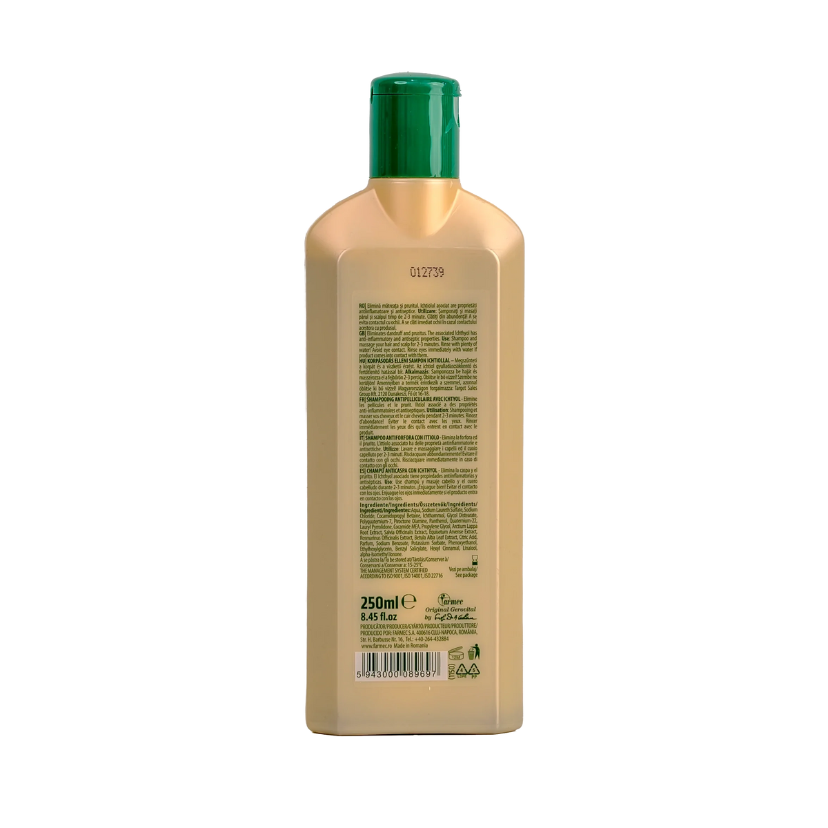 Gerovital Tratament Expert Anti Dandruff Shampoo With Ichtyol 250Ml