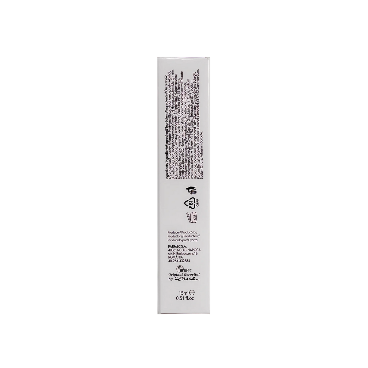 Gerovital Luxury Anti Darks Circles Gel Cream 15Ml
