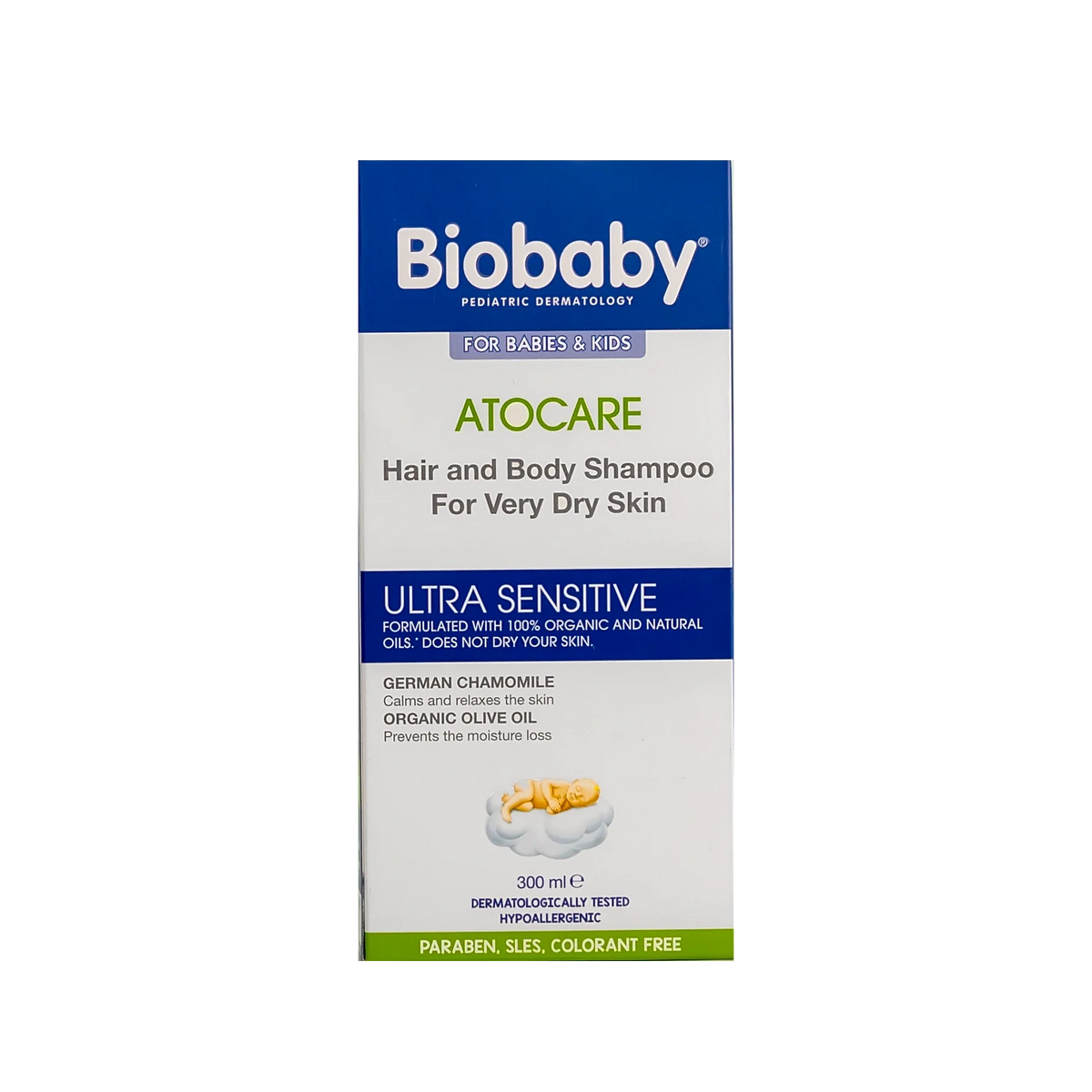 Biobaby Atocare Hair & Body Shampoo For Very Dry Skin 300Ml