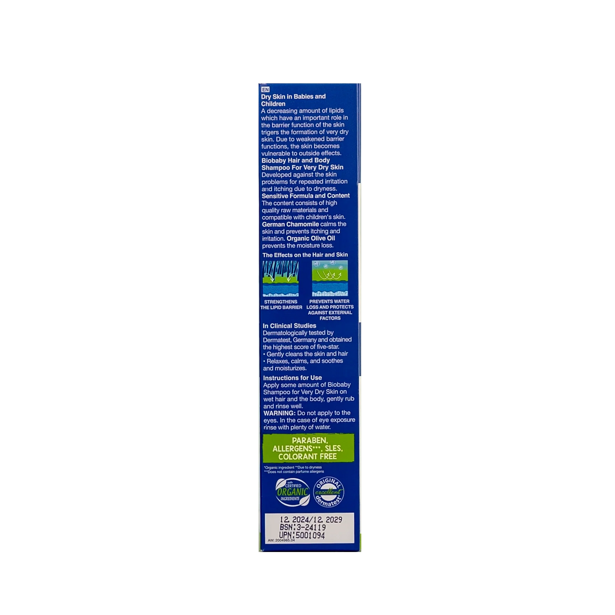 Biobaby Atocare Hair & Body Shampoo For Very Dry Skin 300Ml