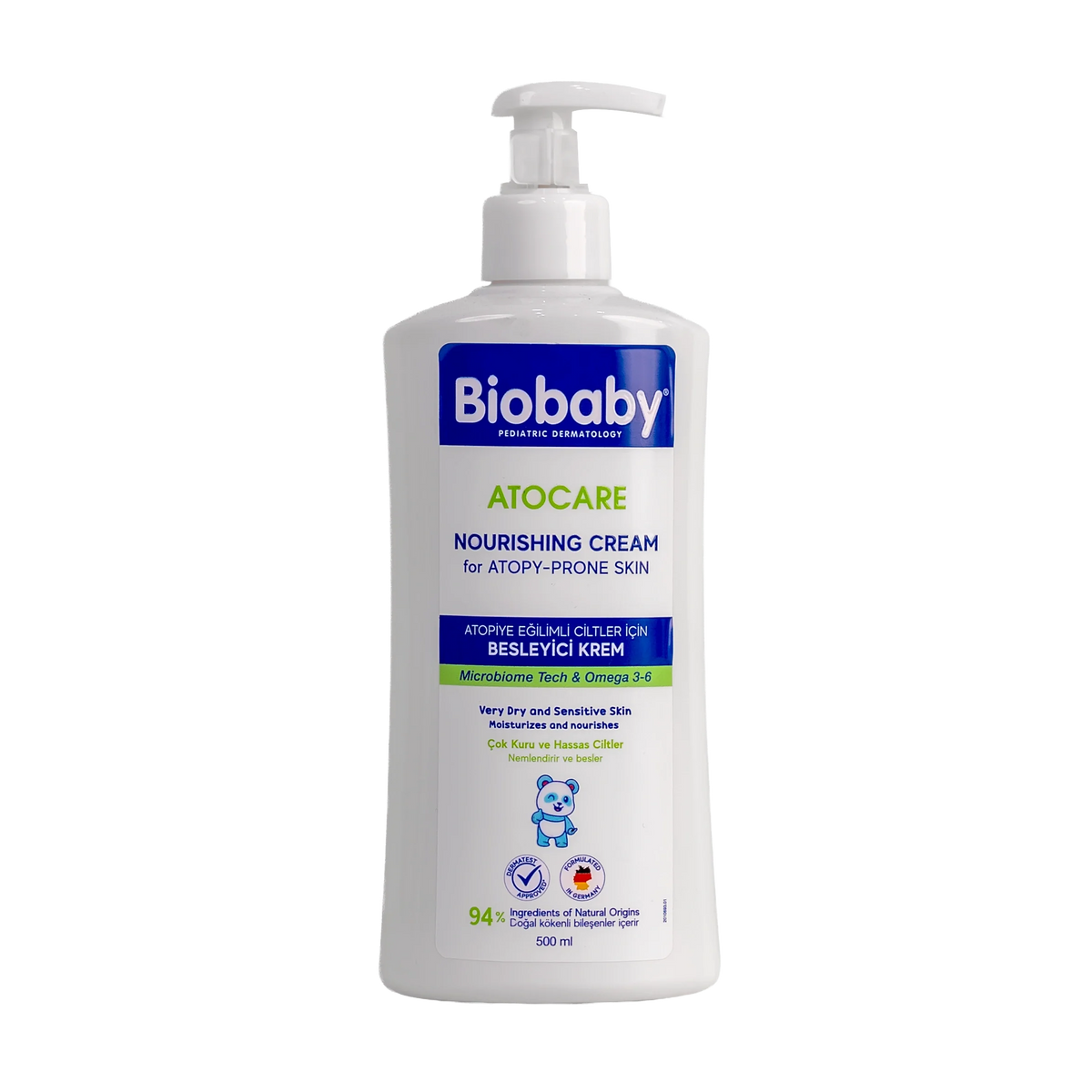 Biobaby Atocare Nourishing Cream Very Dry & Sensitive Skin 500Ml