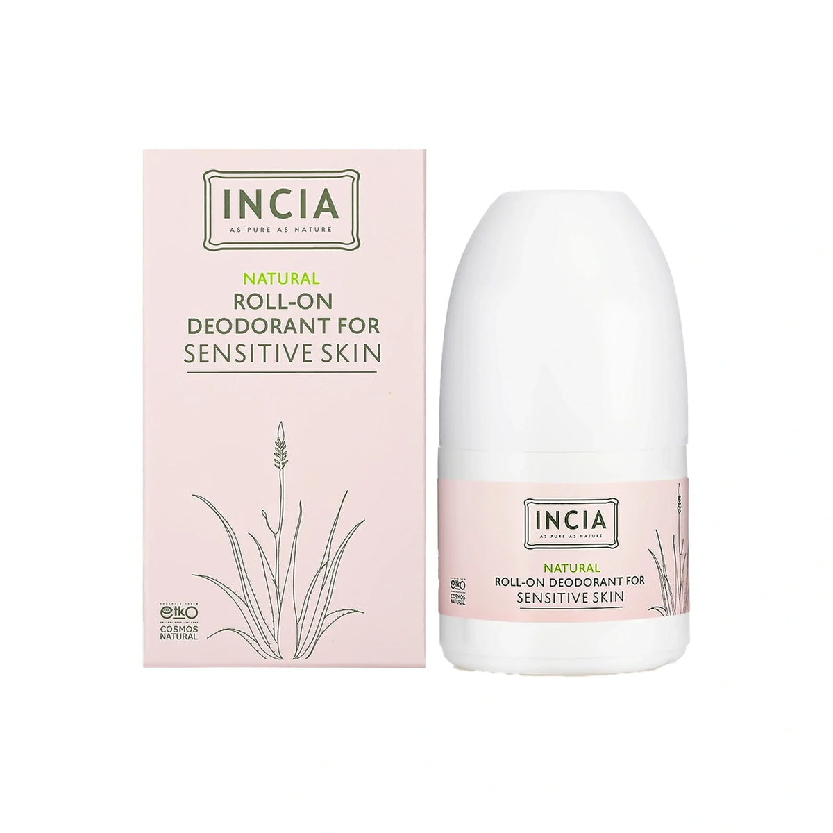 INCIA Roll-On Deodorant for Sensitive Skin - 50ml