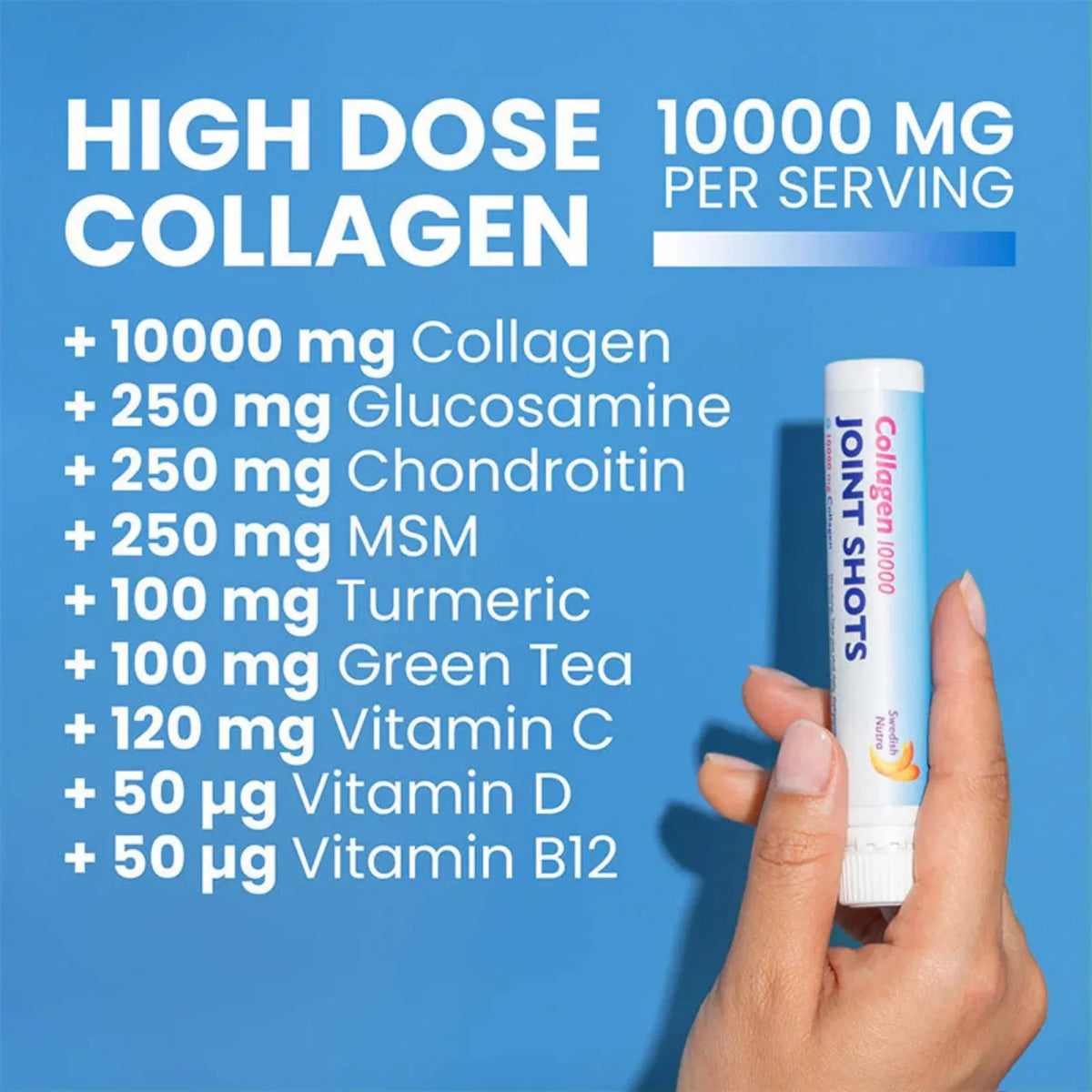 Swedish Nutra Collagen 10000 Joint  Shots- 14x25 ml