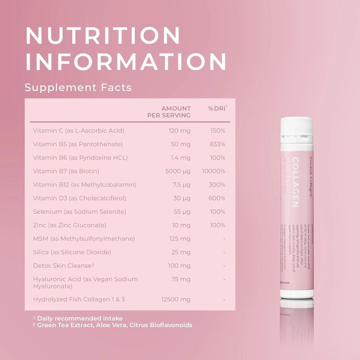 Swedish Collagen Deluxe Shots- 25 ml