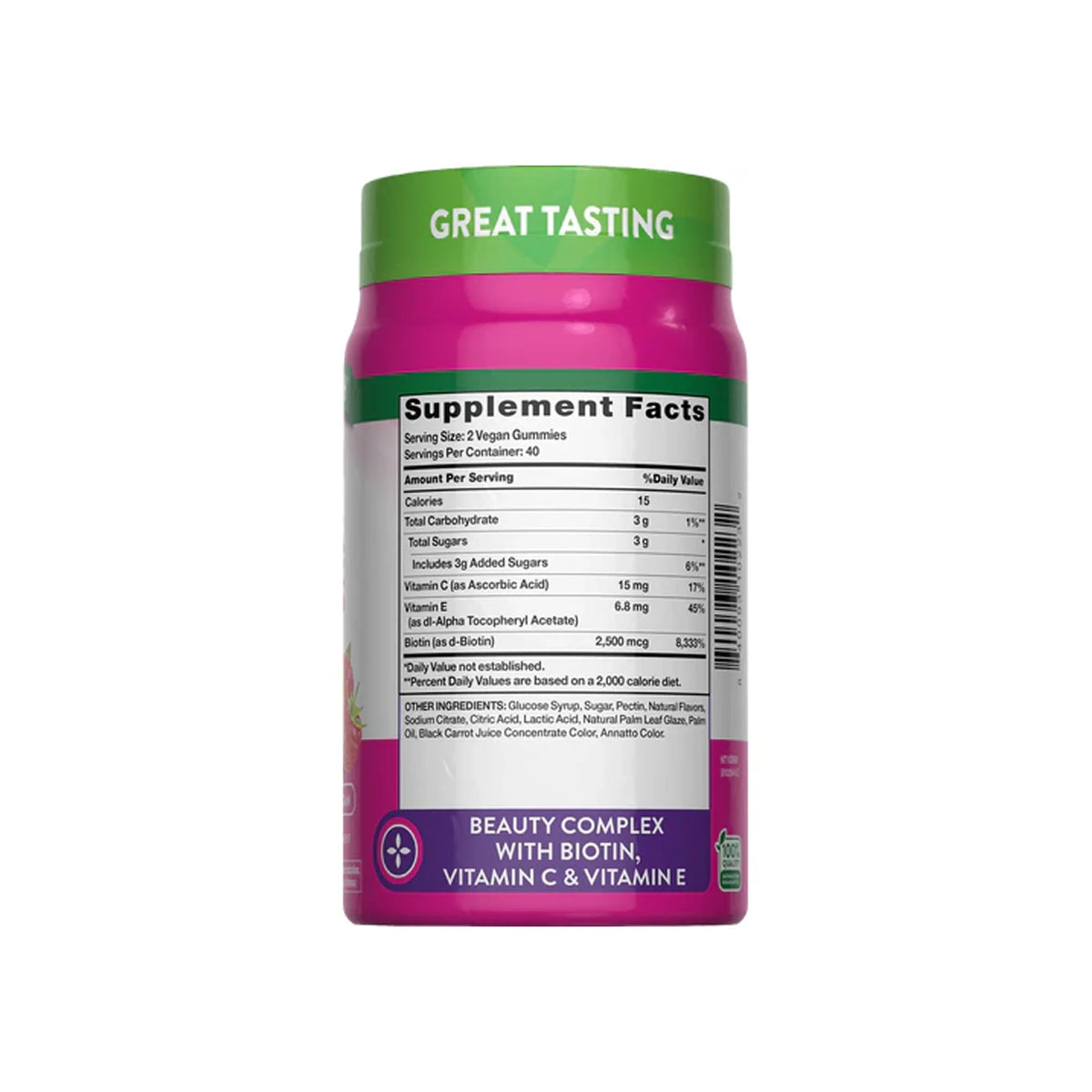 Nature's Truth Hair Skin & Nails Fruit Flavor 80 Vegan Gummies