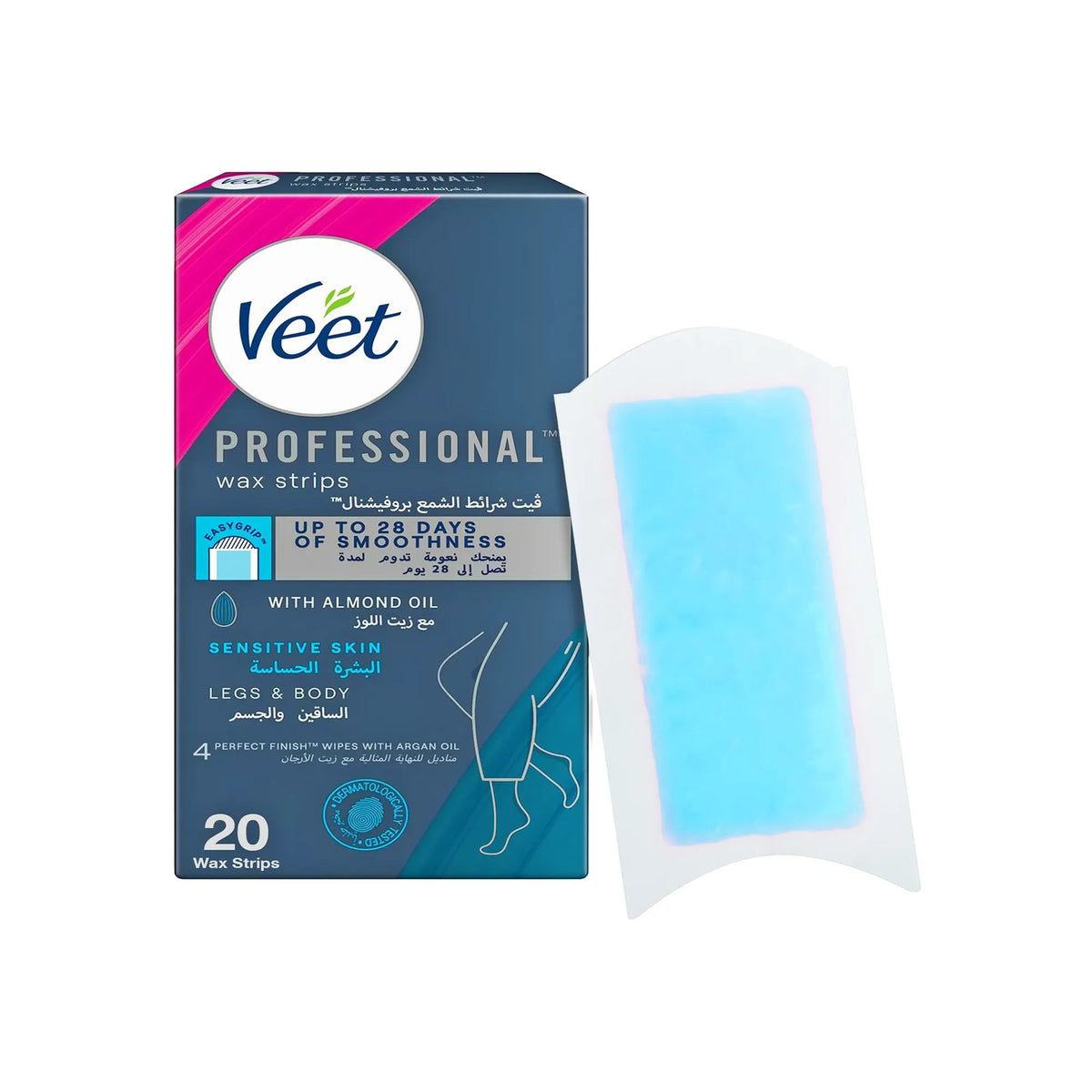 Veet Cold Wax Strips Sensitive 20'S