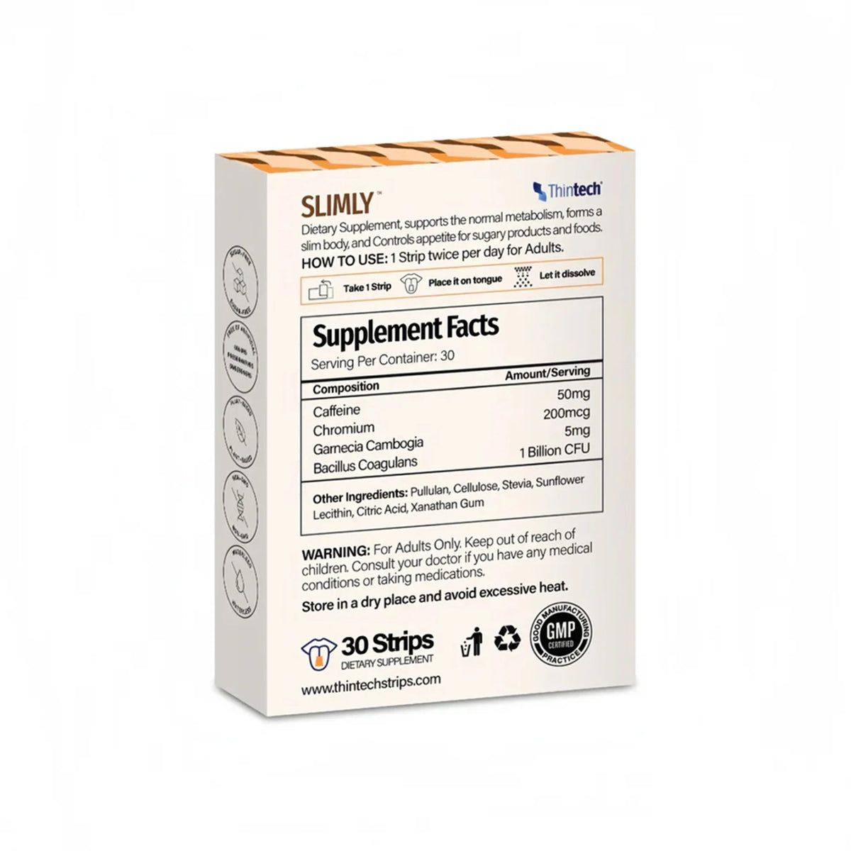 Thintech  Slimly 30 Oral Strips