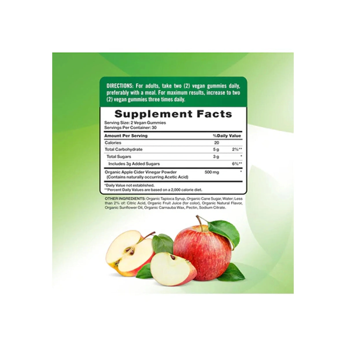 Nature's Truth Apple Cider Vinegar Gummies 60 Pcs