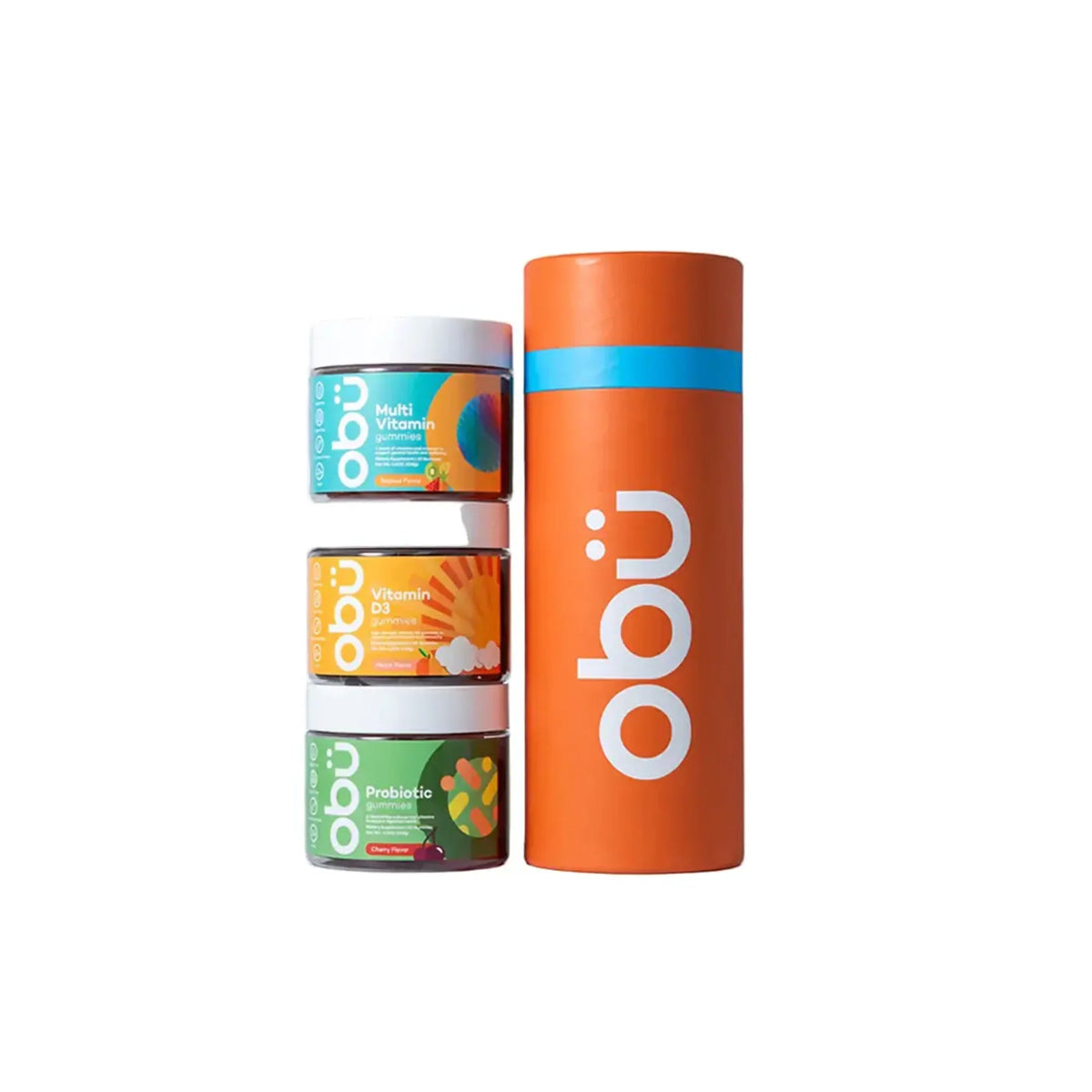 Obu Travel Kit 1 - Adult Multivitamin / Vitamin D / Probiotic All 30Gummies