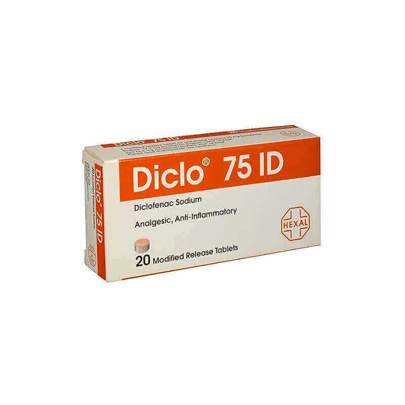 Diclo 75mg ID 20 Tabs
