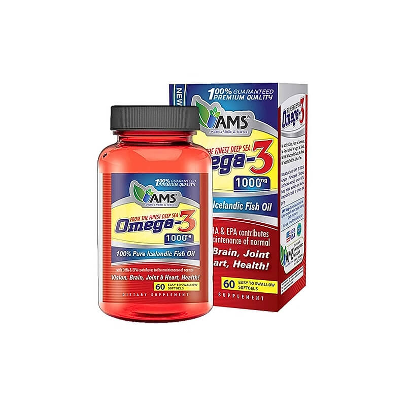 AMS Omega 3 1000mg Softgels 60