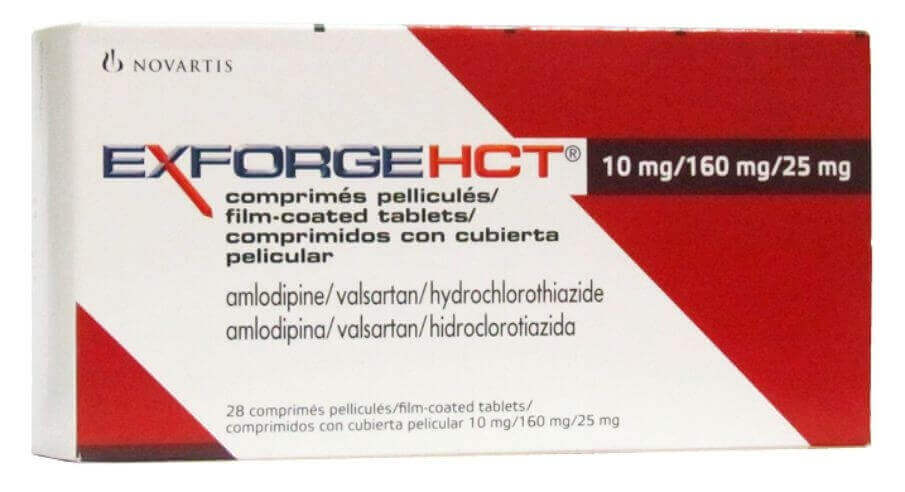 Exforge HCT 10mg/160mg/25mg 28 tablets