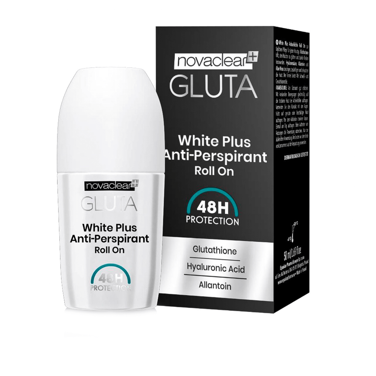 Novaclear Gluta White Plus Anti Perspirant Roll On 50 ml