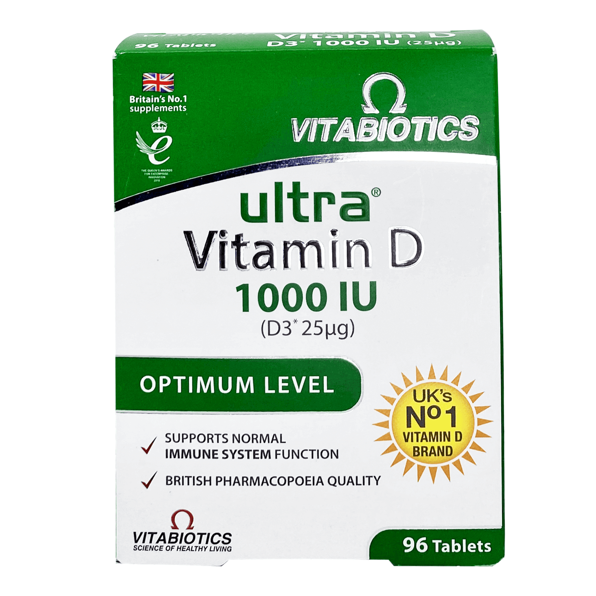 Ultra D3 Vitamin D3 1000 IU tab 96's