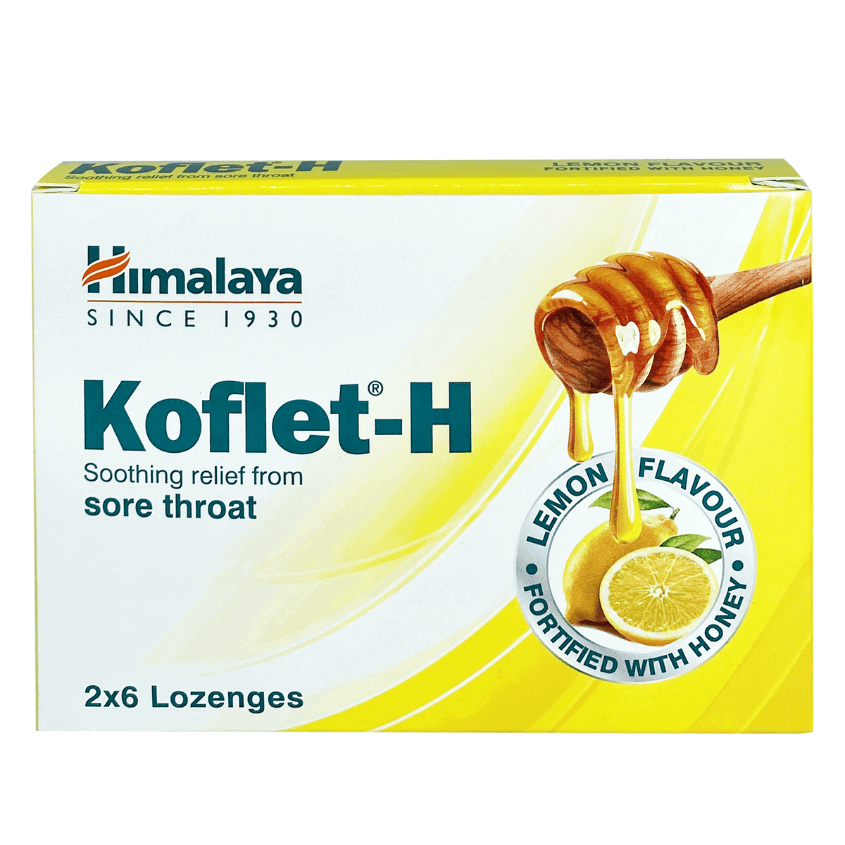 Himalaya Koflet-H lemon Flavour 12 Lozenges
