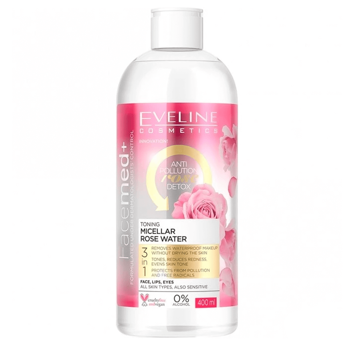 Eveline Facemed Toning Micellar Rose Water 400 ml