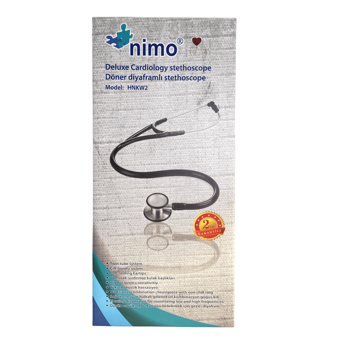 Nimo Deluxe Cadiology Stethoscope - HNKW2  medical diagnosis