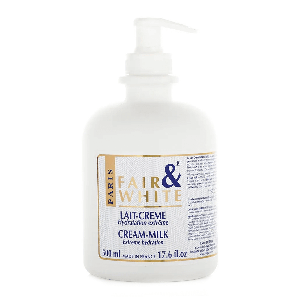 Fair & White Lait Cream Milk Hydration 500 mL Fw0020