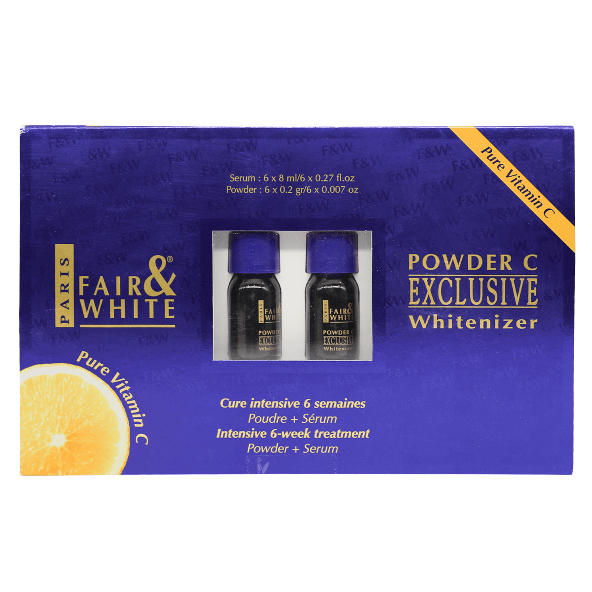Fair & White Pure Vit. C Powder + Serum 6*8 ml