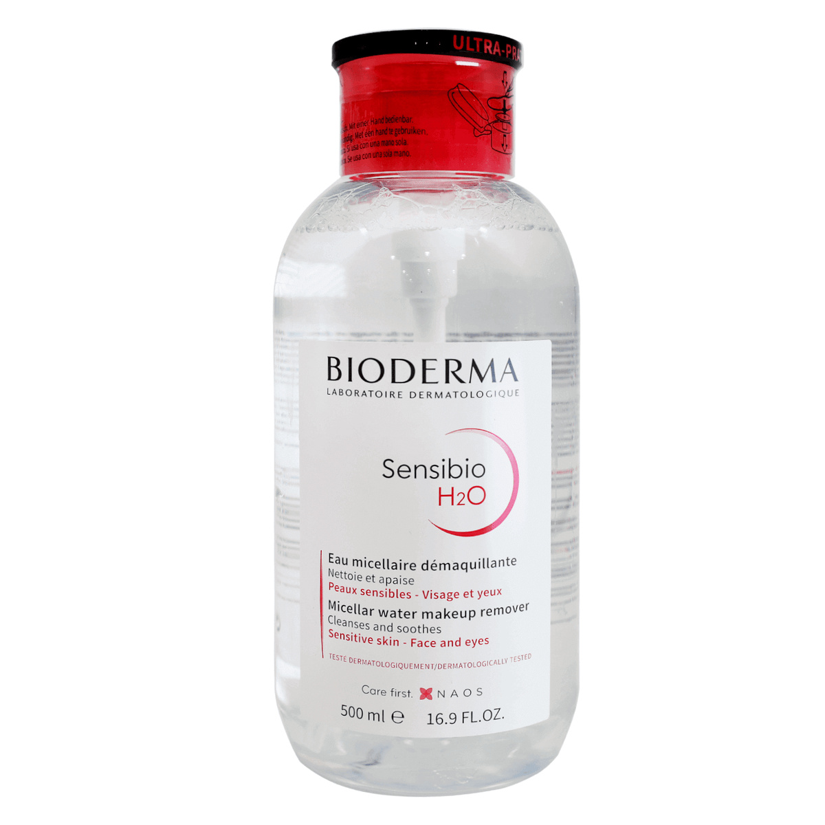 Bioderma Sensibio H2O Micellar Solution Pump 500 mL Make up removal