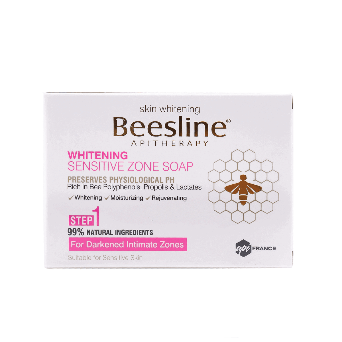 Beesline Whiten Soap Sensitive Zone 110Gm to correct pigmentations