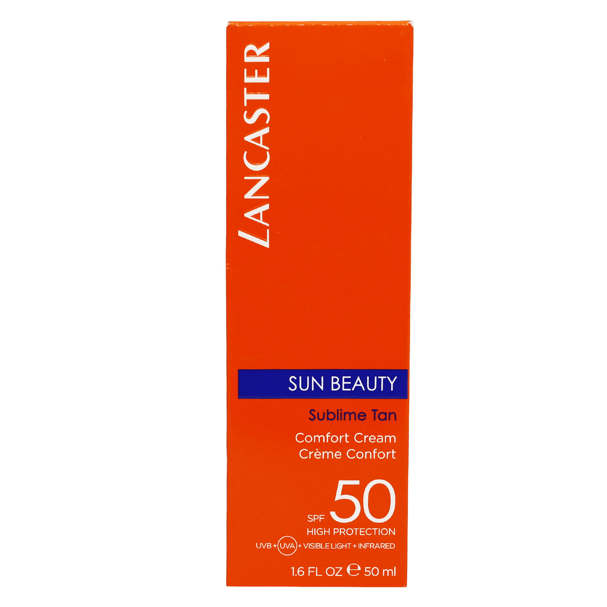 Lancaster SPF 50 Sublime Tan Comfort Cream 50 mL for a natural-looking tan