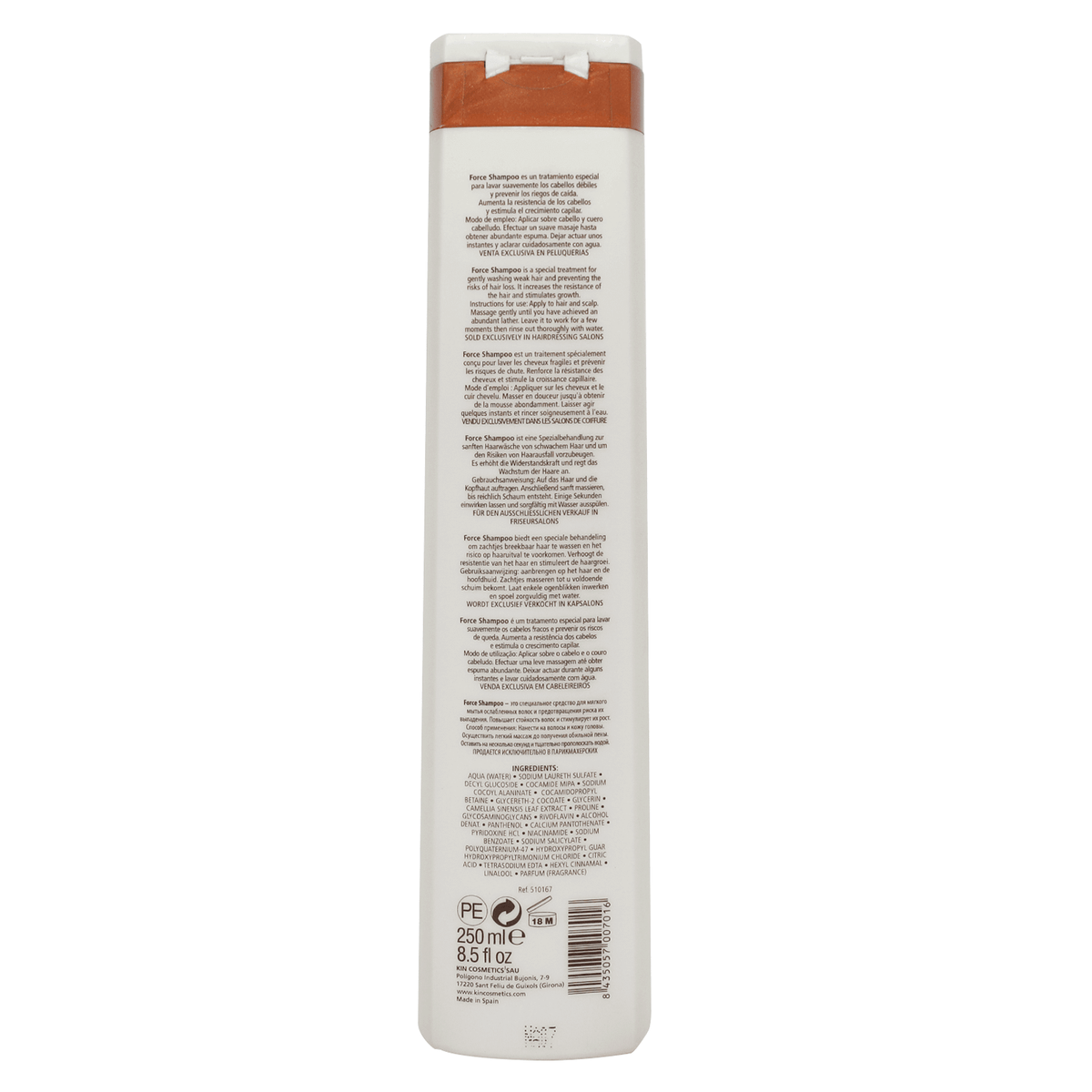 Kinactif Force Shampoo 250 mL to reduce hair loss