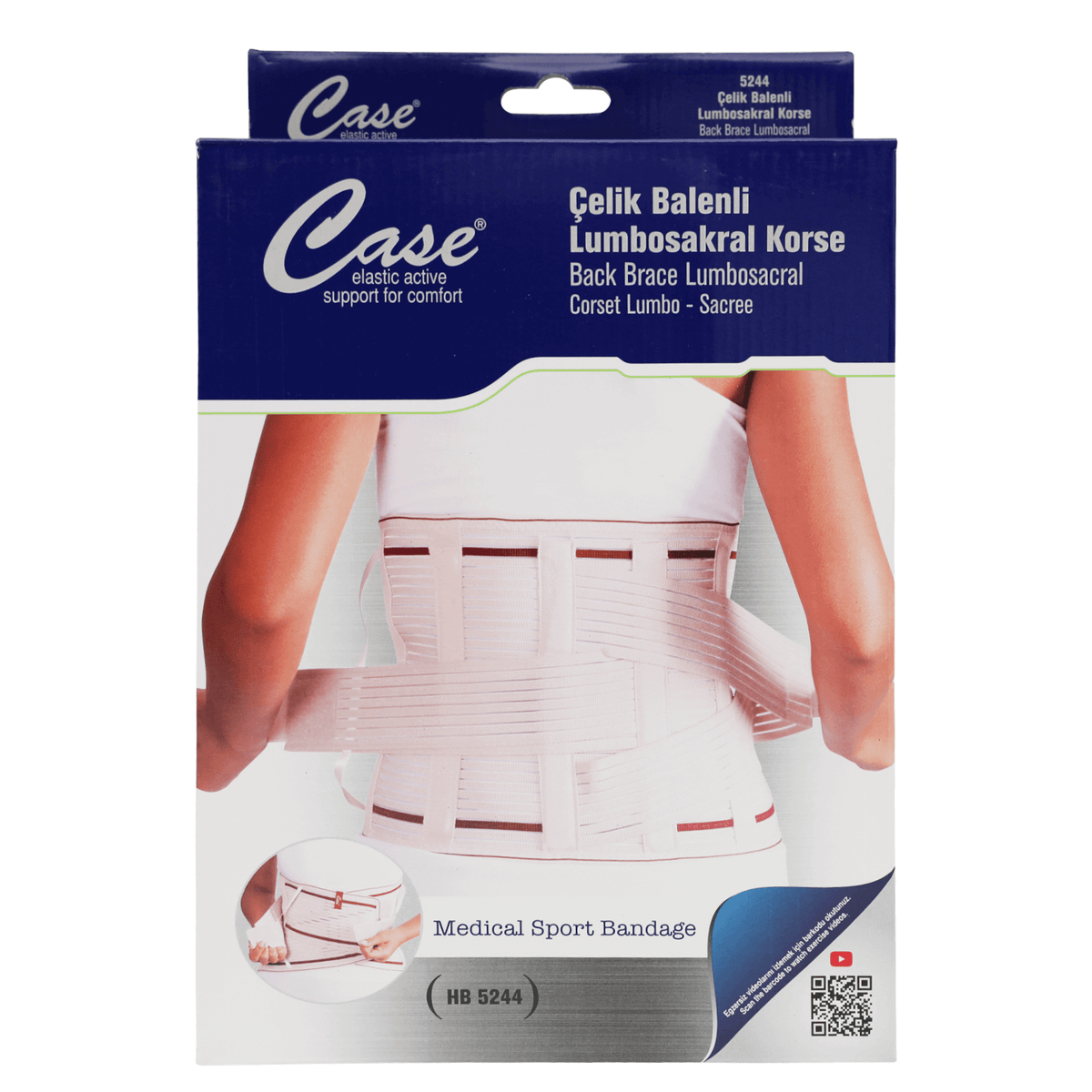 Case Back Brace Lumbosacral XL