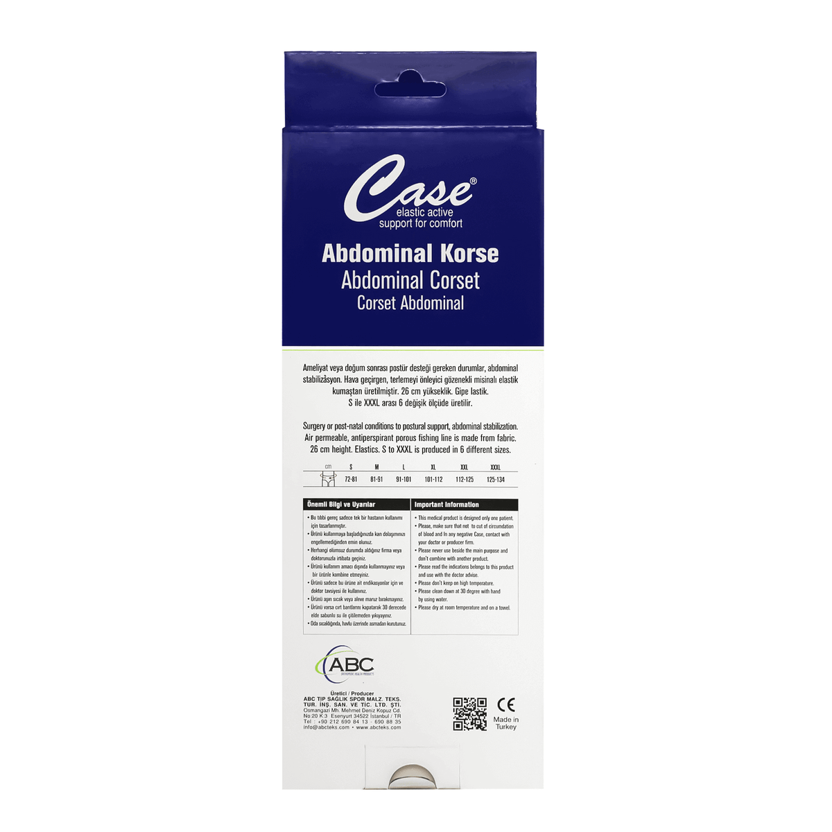 Case Abdominal Corset  XXL