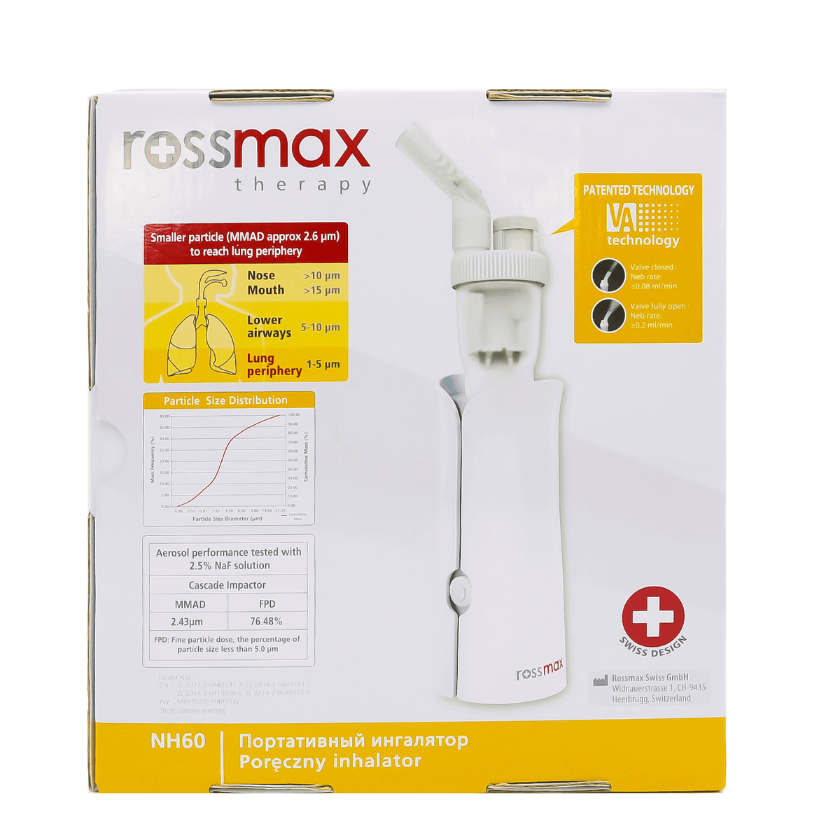 Rossmax Handheld Piston Nebulizer NH60