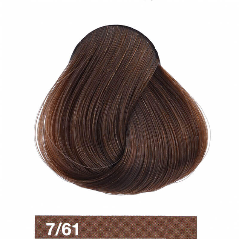 "Lakme Chroma 7/61: Radiant Ash Chestnut Blonde Hair Color - Ammonia Free, 60 ml"
