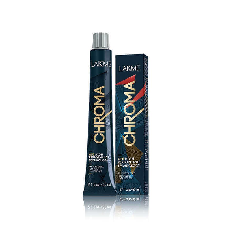 "Lakme Chroma 7/60 Chestnut Medium Blonde - Ammonia-Free Permanent Hair Color"