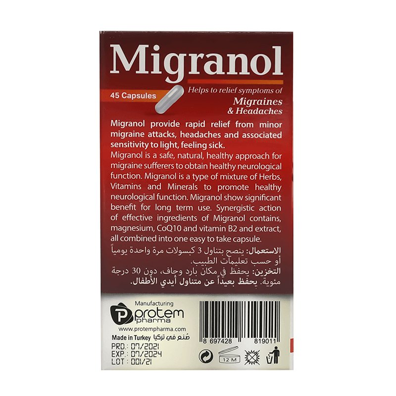 Migranol 45 Caps
