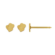 Inverness 61C GP Triple Hearts Earrings 24KT