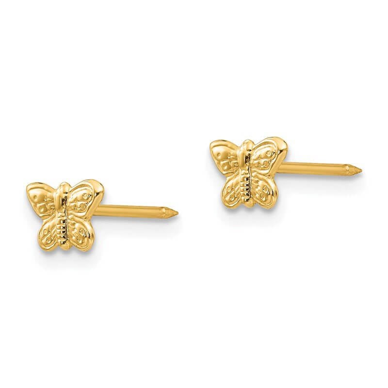 Inverness 269E GP Butterfly Earrings 14KT 7mm