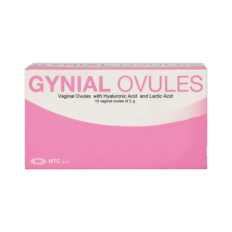 "Gynial Vaginal Ovules 10's: Hydrates and Restores Comfort, pH Balance and Natural Flora"