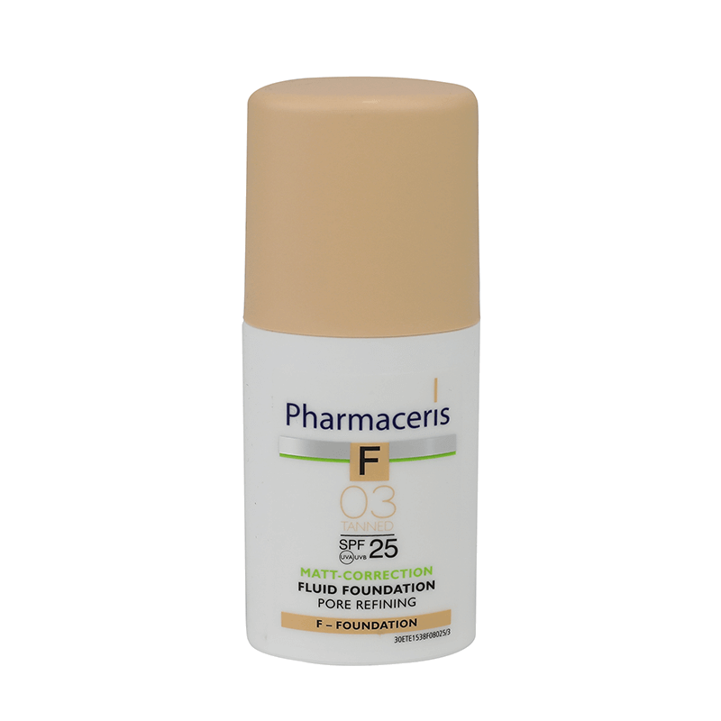 Pharmaceris F Mattifying Fluid Foundation SPF 25 - 03 Tanned 30 ml