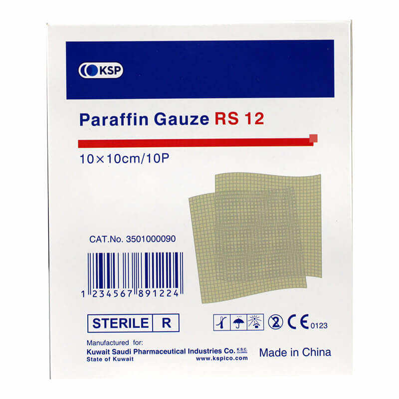 KSP Paraffin Gauze RS12 - 10 X 10cm 10 Pcs