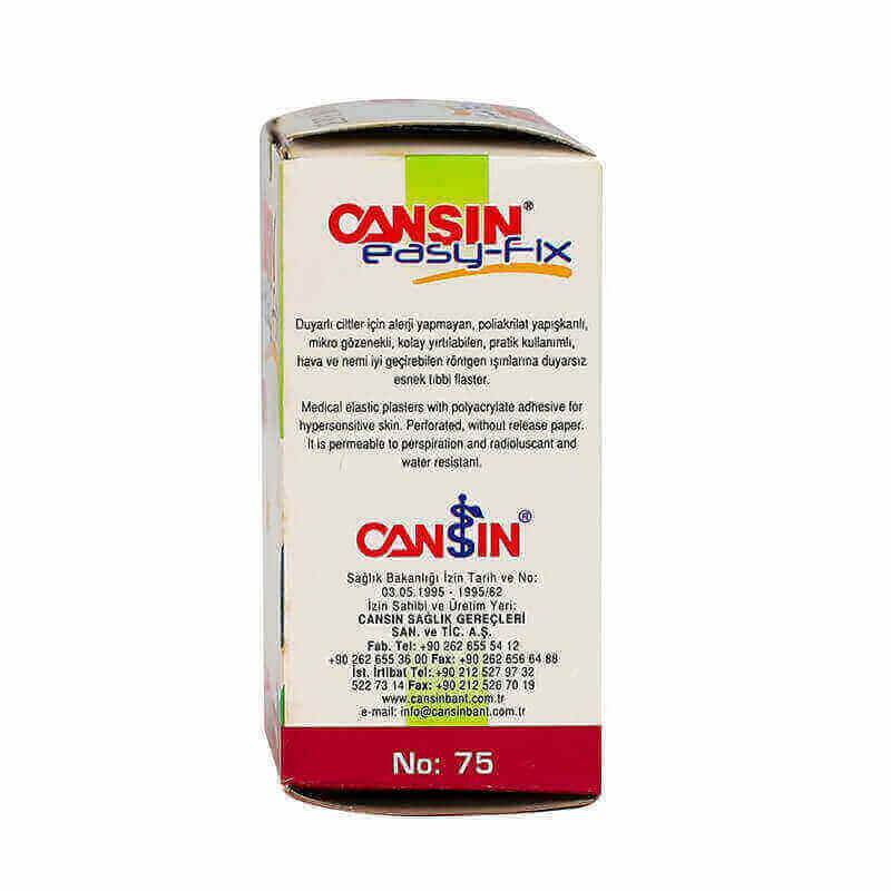 Cansin Easyfix Perforated Elastic Surgical Tape 10mx 2.5cm