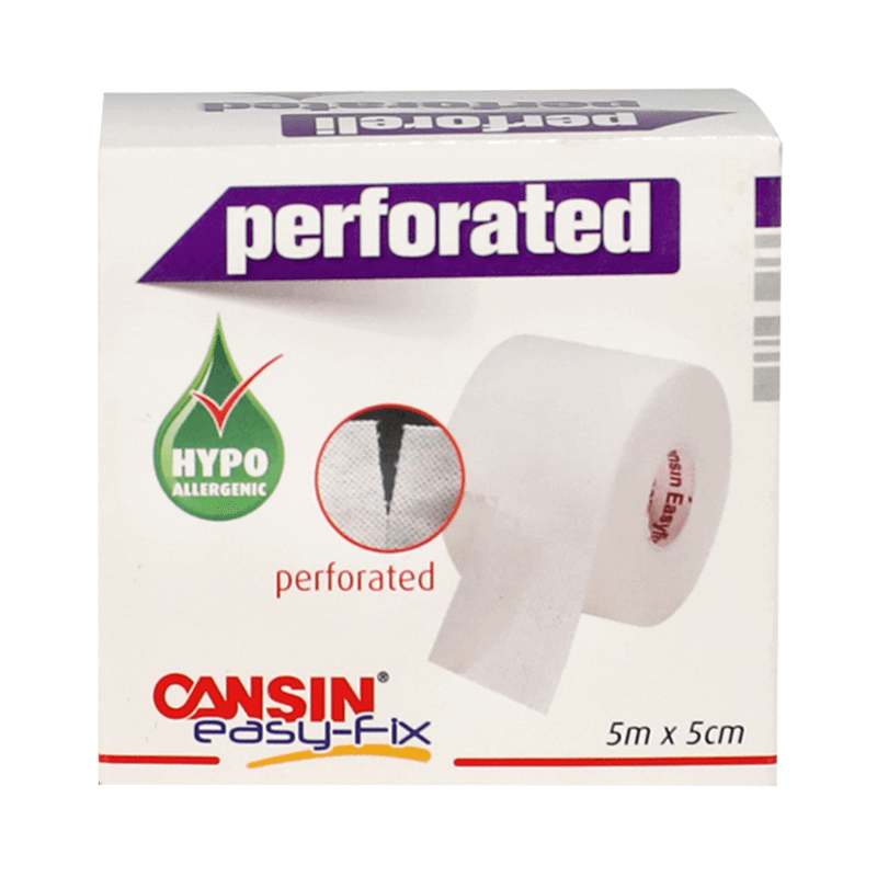 Cansin Easyfix Perforated Elastic Surgical Tape 5m X 5cm